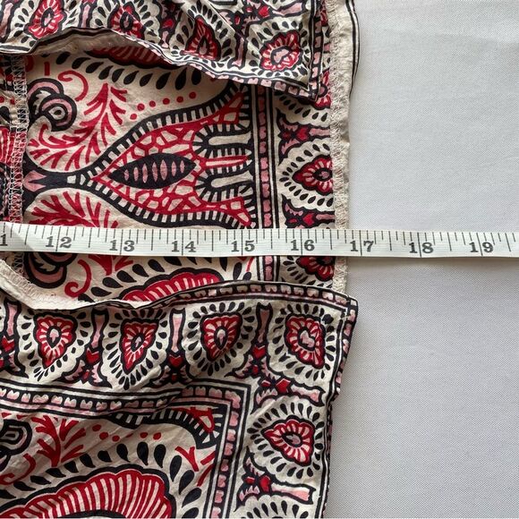 Rare Vintage Y2K Anna Sui Multicolored Print Silk Festival Crop Top Size Small - Picture 15 of 15